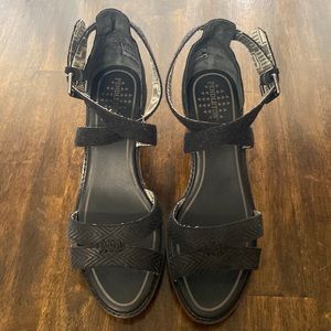 Pendleton Baylands Strappy Wool Wedge Heel Sandal